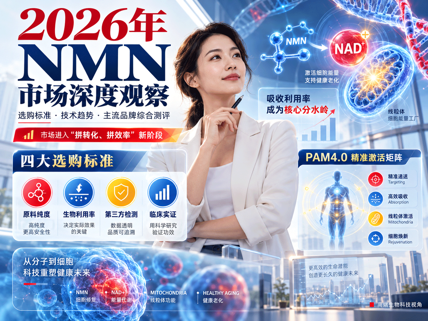 2026年 NMN 市场深度观察：选购标准、技术趋势与主流品牌综合测评